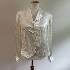 Vintage Button Up Long Sleeve Blouse